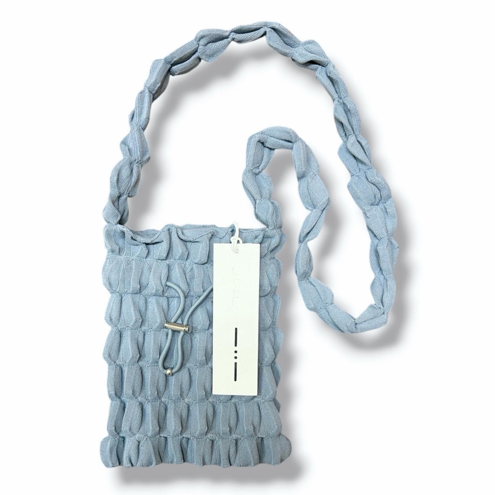 未使用 _J.L-A.L_ 25SS Caldera Bag カルデラバッグ ニットショルダーバッグ ジェイラル JBMW269YA19 Kyanite Blue U （12074M） 未使用 _J.L-A.L_ 25SS Caldera Bag カルデラバッグ ニットショルダー