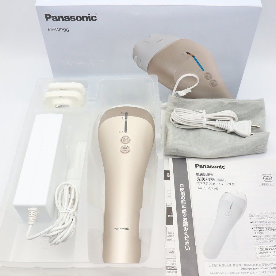 美容家電 Panasonic 光エステ ES-WP98-N /ボディ&フェイス用/ 脱毛器