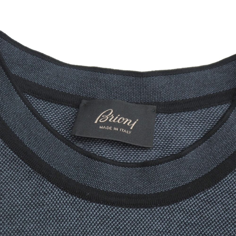 Brioni ブリオーニ ニット サイズ48 半袖 コットンニット セーター イタリア製 ブランド古着【中古】20260420/RA9109 Brioni ブリオーニ ニット サイズ48 半袖 コットンニット セーター