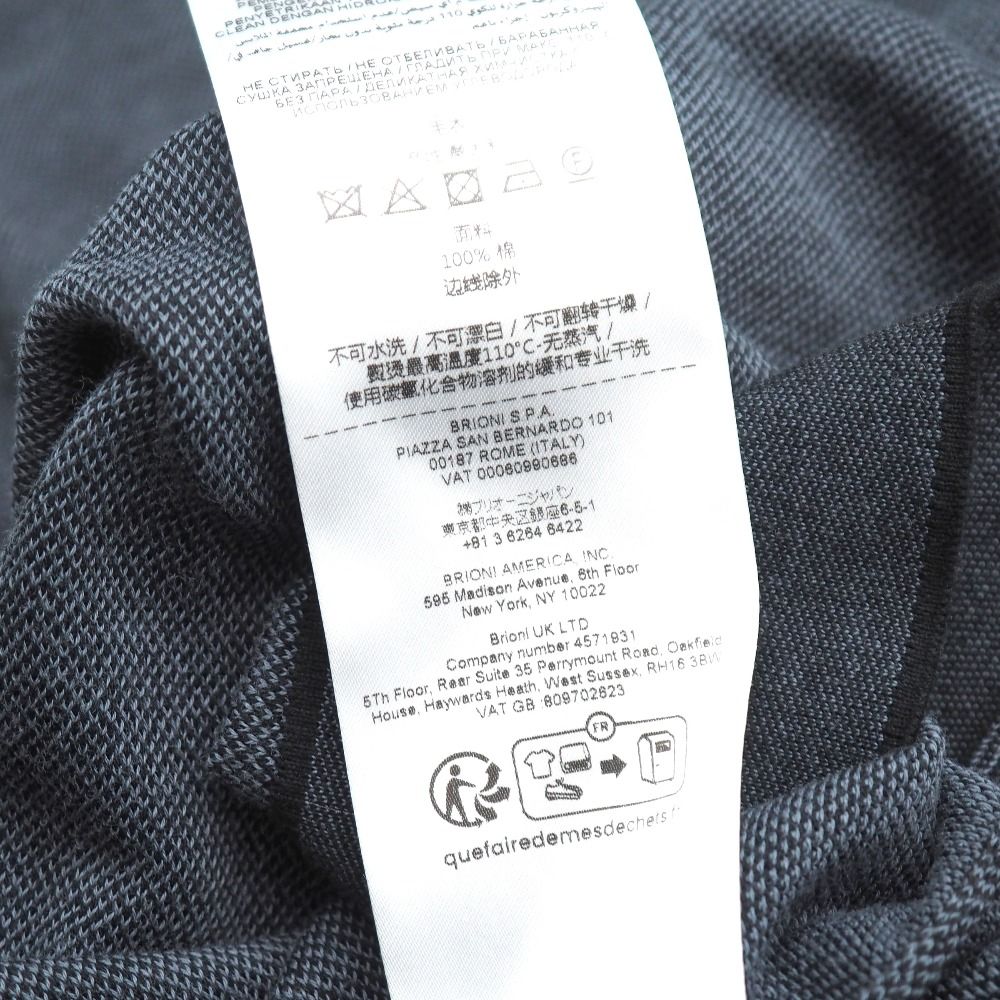 Brioni ブリオーニ ニット サイズ48 半袖 コットンニット セーター