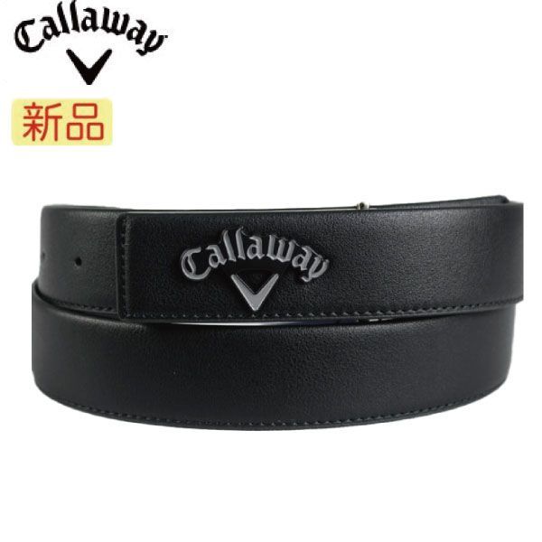 【新品・未使用】キャロウェイ ネジ式バックルストレッチベルト ユニセックス C23192102 ゴルフ ベルト ロゴ バックル シンプル callaway