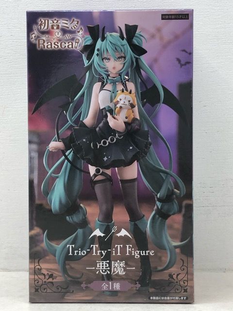 【新品未開封】初音ミク ラスカル Trio-Try-iT Figure 悪魔 Trio-Try-iT Figure FuRyu | 「Hatsune Miku x Rascal Devil Ver