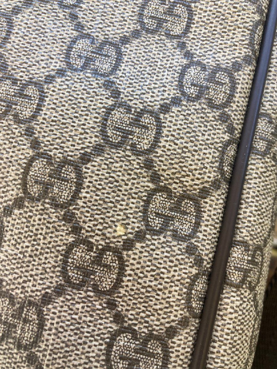 グッチ GUCCI メッセンジャーバッグ GGスプリーム ショルダーバッグ 201448 ☆ ベージュ系 レディース メンズ ▼8Ｄ グッチ GUCCI メッセンジャーバッグ GGスプリーム ショルダーバッグ