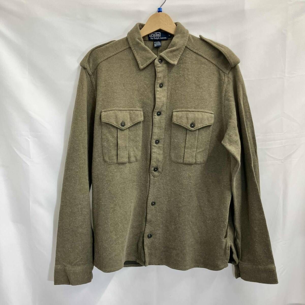 美品　ラルフローレン　サファリシャツ　L POLO RALPH LAUREN / ポロラルフローレン / 長袖シャツ / サファリ