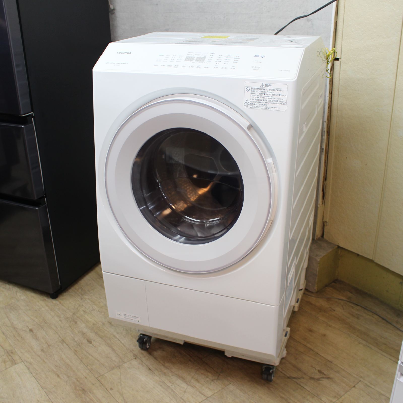 808)【美品】TOSHIBA(東芝) ドラム式洗濯乾燥機 幅60㎝ 洗濯12kg 乾燥 