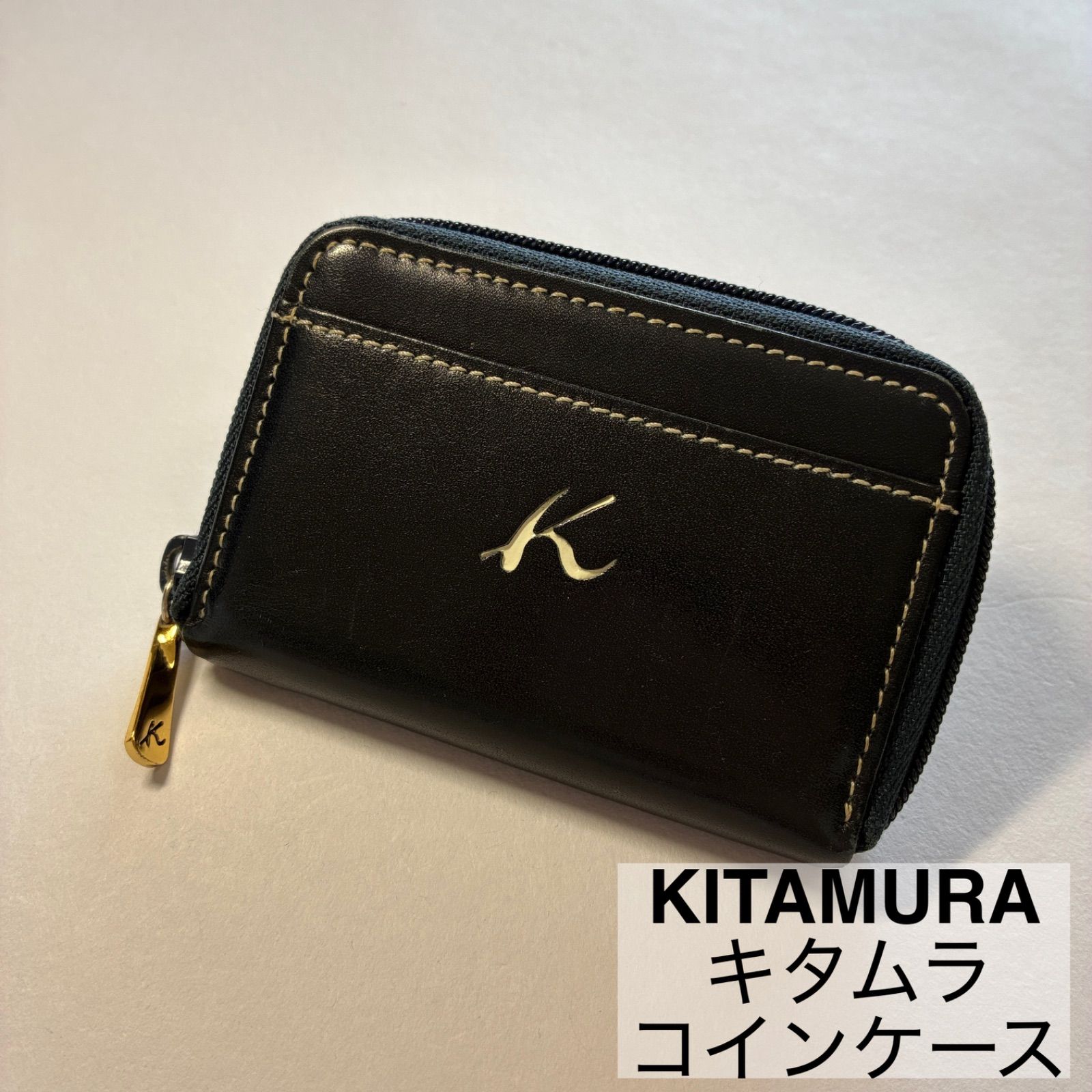 KITAMURA/キタムラ/コインケース/小銭入れ/キタムラK2/レザー/ネイビー 