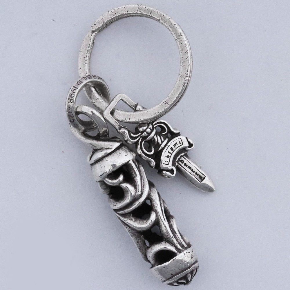 CHROME HEARTS ローラー #5ダガー キーリング シルバー - メルカリ