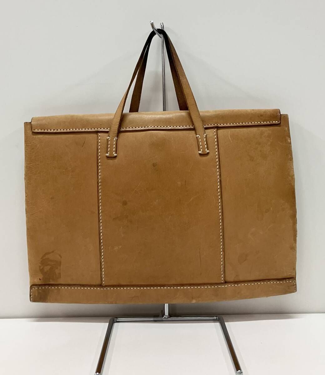 PORTER ポーター ブリーフケース ハンドメイド 手縫い キャメル シミ