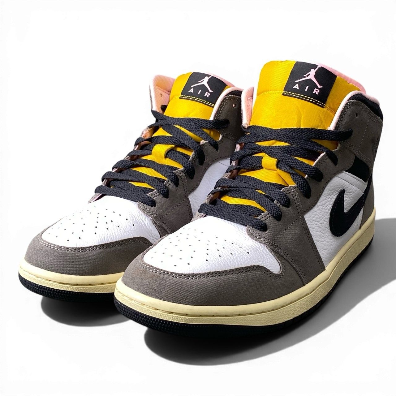1d20 《極美品》 NIKE ナイキ AIR JORDAN 1 MID CAVE STONE エア