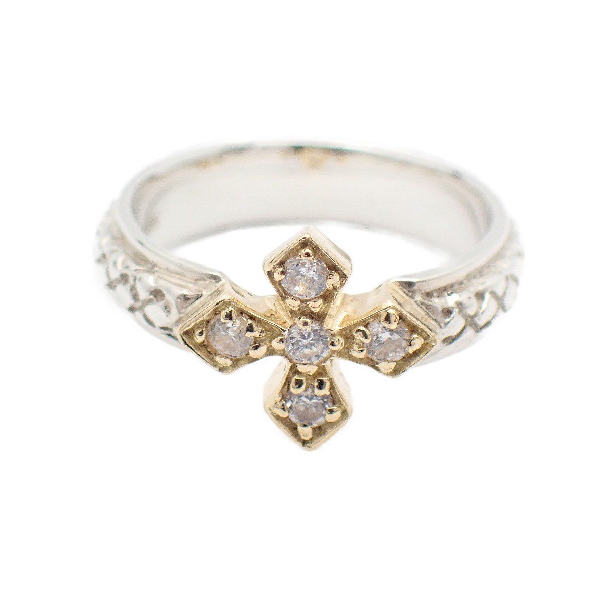 Loree Rodkin ローリーロドキン BRAIDED BAND LARGE PRINCESS CROSS