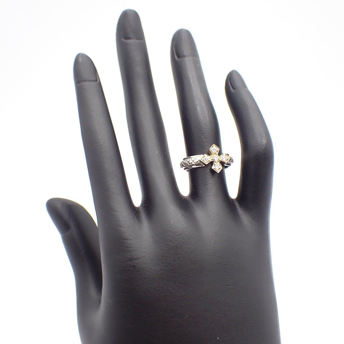 Loree Rodkin ローリーロドキン BRAIDED BAND LARGE PRINCESS CROSS