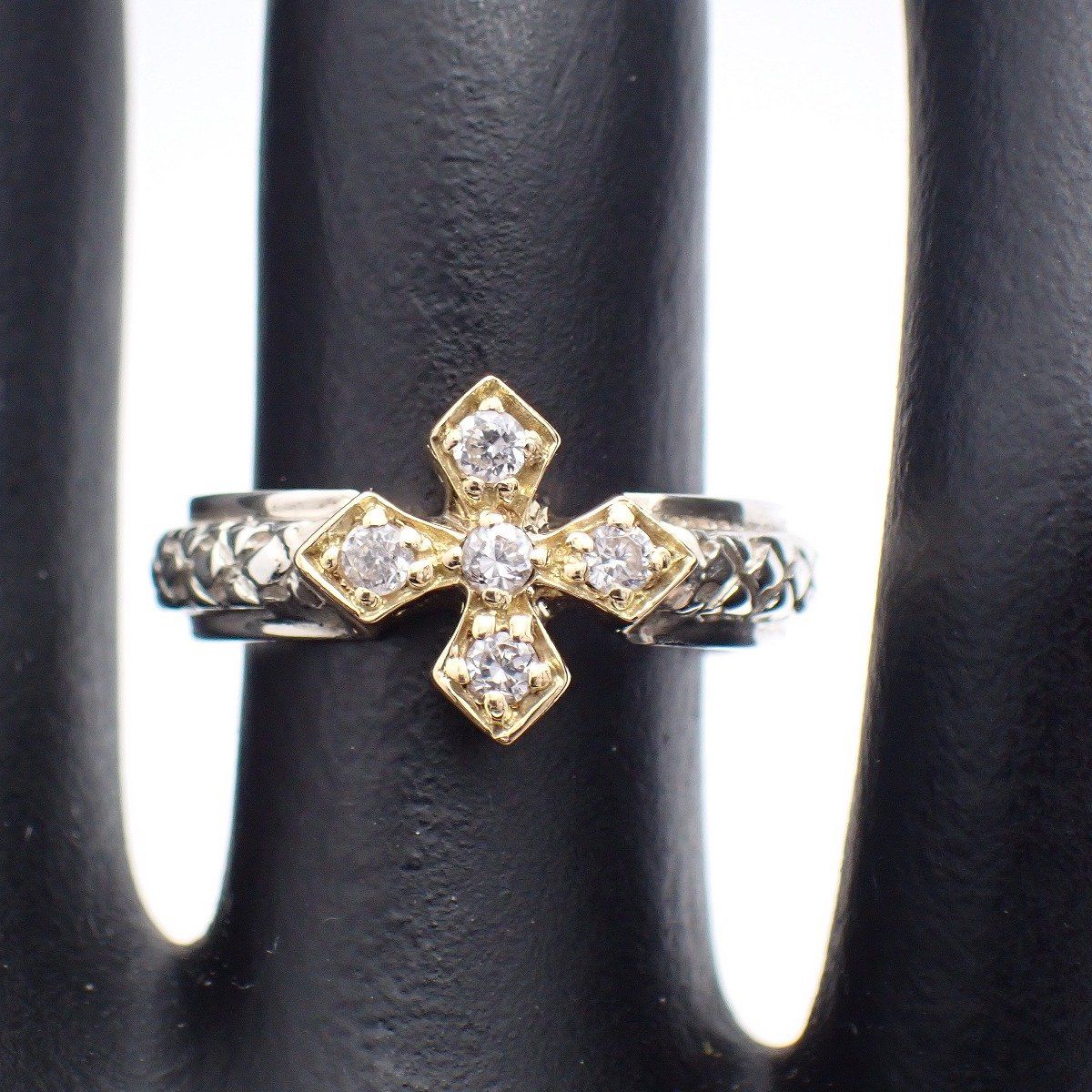 Loree Rodkin ローリーロドキン BRAIDED BAND LARGE PRINCESS CROSS