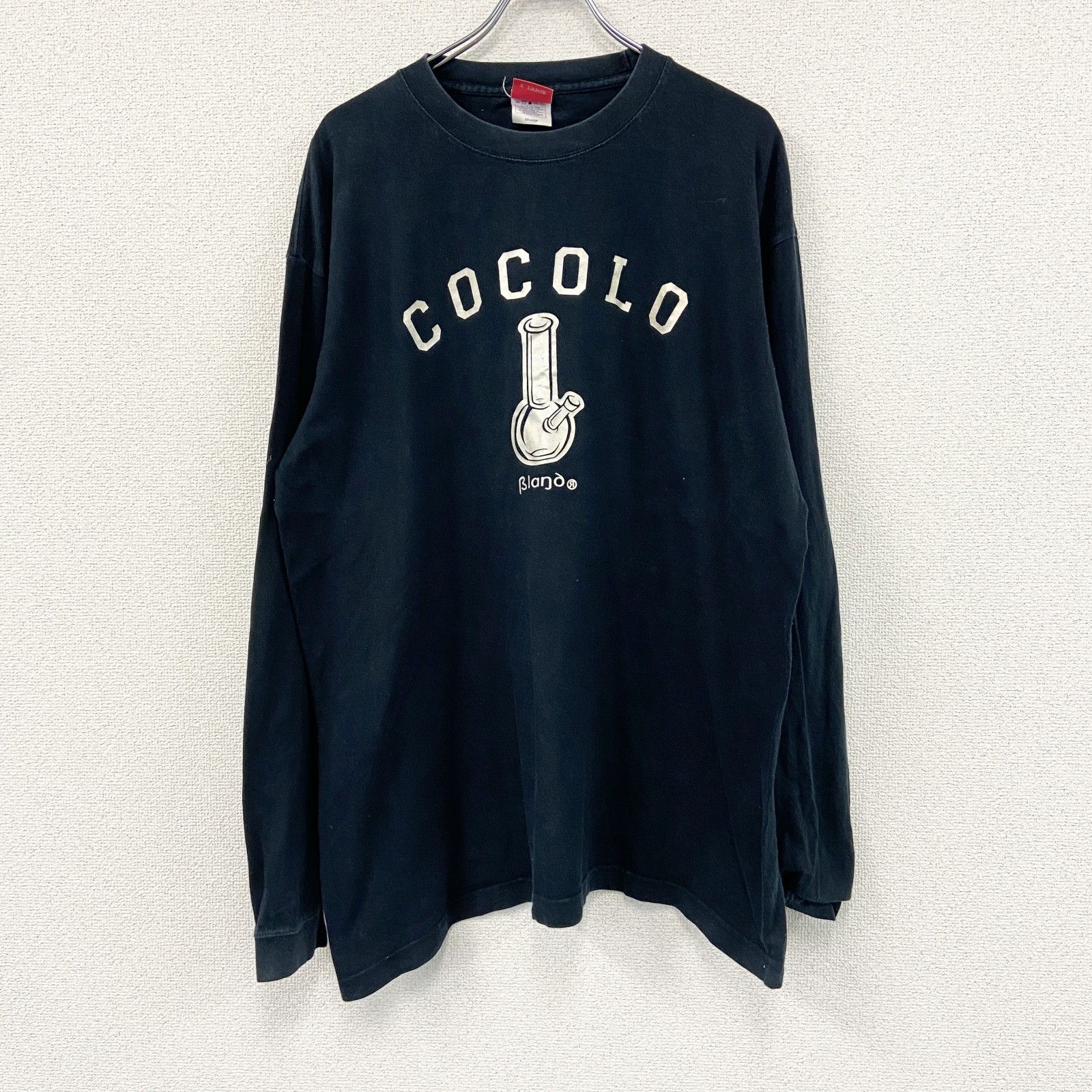 COCOLO BLAND ココロブランド 長袖Tシャツ/ロンT 黒 ブラック 2XL 