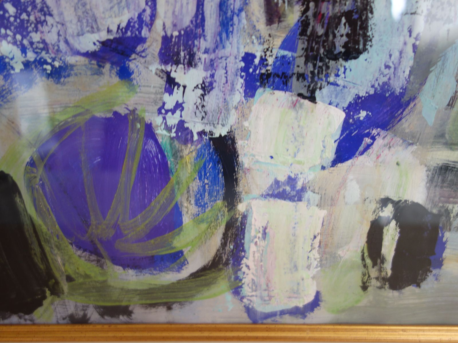 中古】M▽ガブリエル・デシャン 油彩 絵画 額縁 Les Baux de Provence