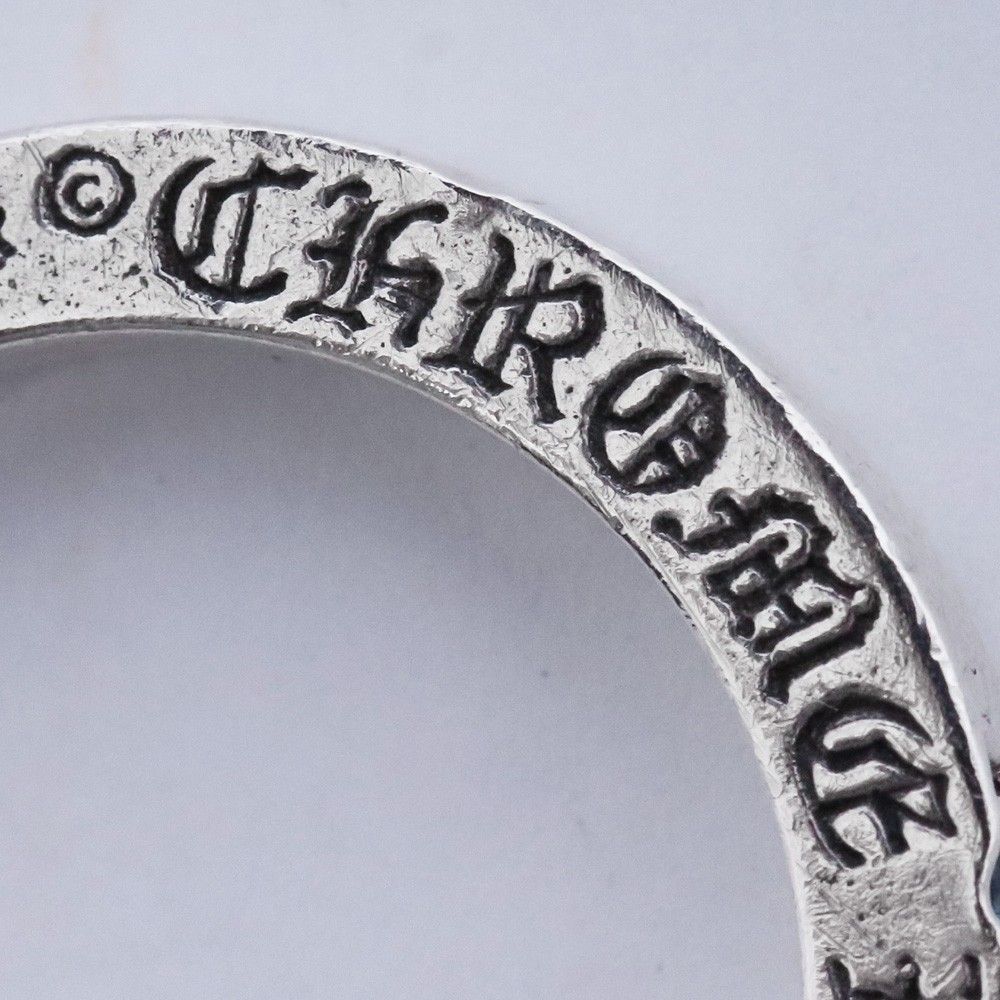 14号 CHROME HEARTS スペーサーリング プレーン 3mm with ブルー