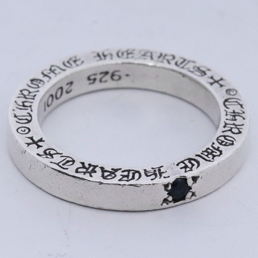 14号 CHROME HEARTS スペーサーリング プレーン 3mm with ブルー