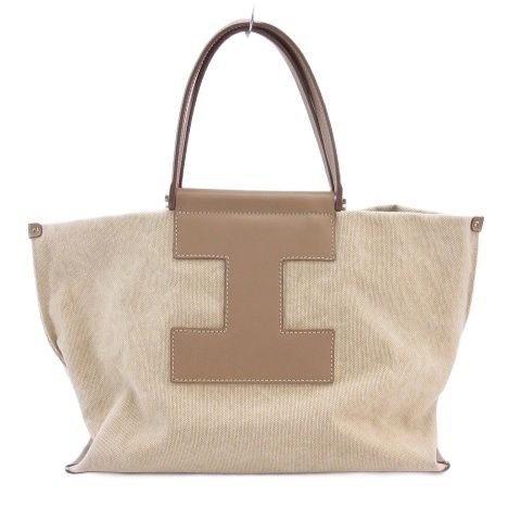 イアクッチ IACUCCI ソルベット M キャンバス レザー トートバッグ 