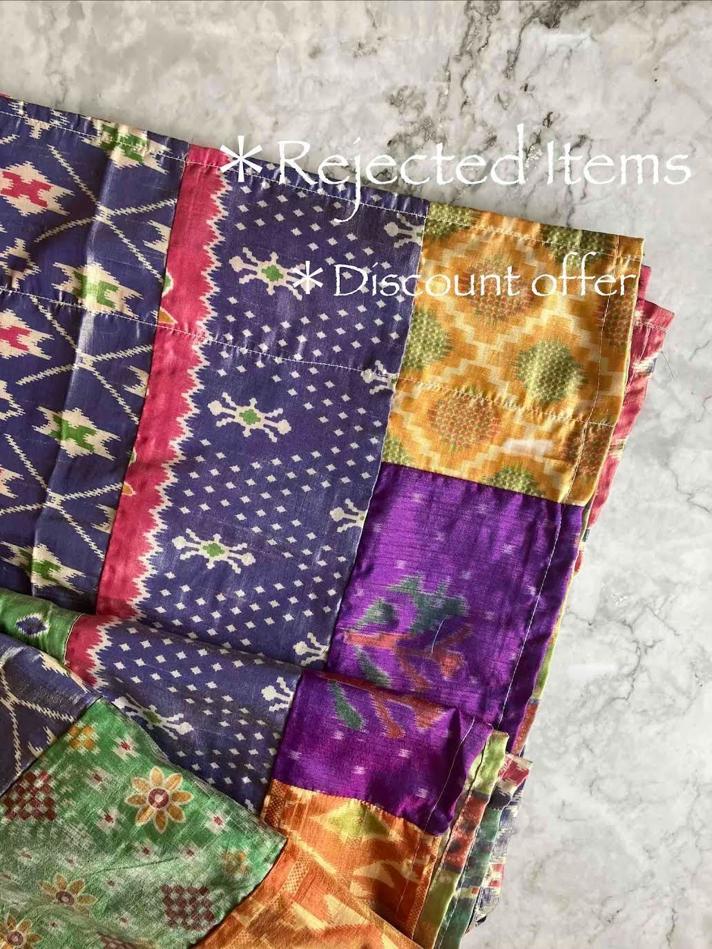 Silk Pachwork Curtain インドサリー #A22 シングル 【公式通販】