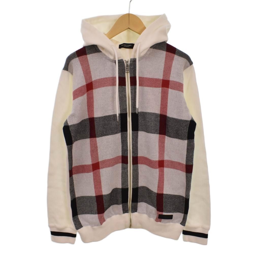 ブラックレーベルクレストブリッジ ジップパーカー チェック ダブルジッパー 赤 ブラックレーベルクレストブリッジ BLACK LABEL CRESTBRIDGE 【WEB限定