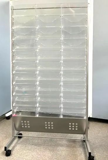 トヨダプロダクツ　A4　パンフレットスタンド　カタログラック　3列10段
