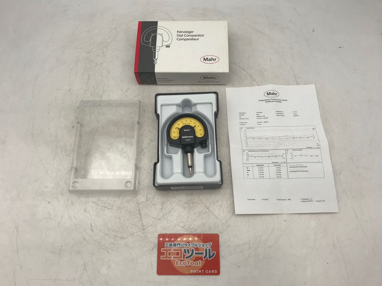 【未使用】Mahr/マール 1003 ☆ 指針測微器ミリメス ダイヤルゲージ [IT_ESC7I][小牧][M04]