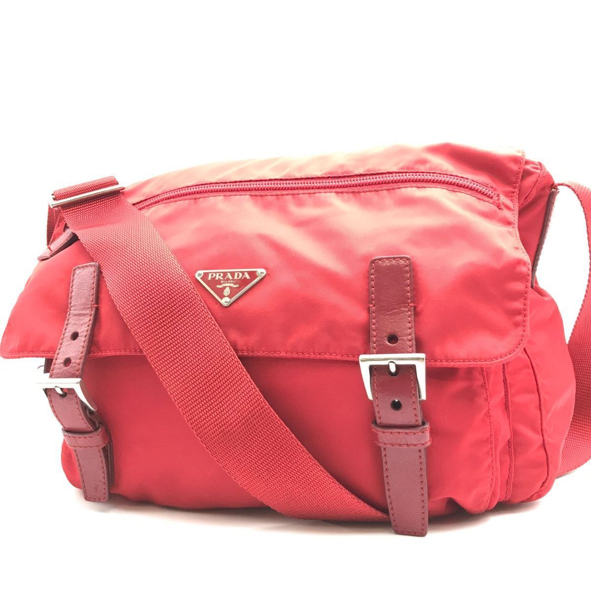 希少 PRADA プラダ ショルダーバッグ メッセンジャーバッグ テスート