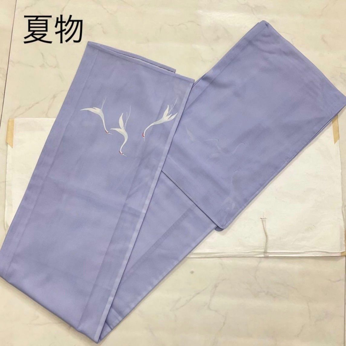 kimono+one◆kimonoarisa◆未使用同然◆夏物◆センスの良い夏着物◆附下訪問着◆絽織◆広襟◆仕付け糸付◆裄64.5肩丈159.5◆夏着物夏帯着物帯小紋普段着名古屋帯洒落袋帯半幅帯
