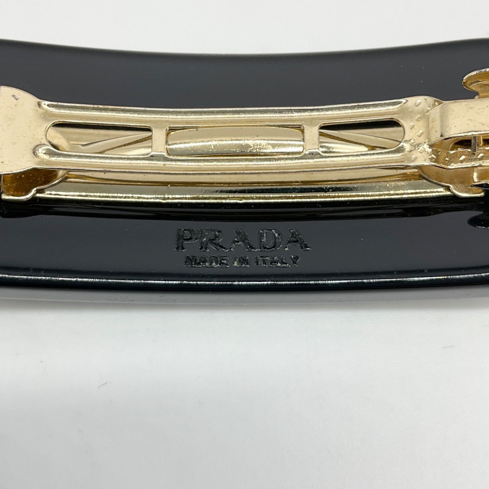 PRADA プラダ ヘアクリップ プレックス スタッズ レディース メタル