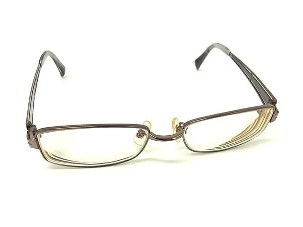 ■美品■ KANSAI YAMAMOTO カンサイヤマモト 度入り メガネ 眼鏡 メンズ レディース シルバー系×ブラック系 DM7710