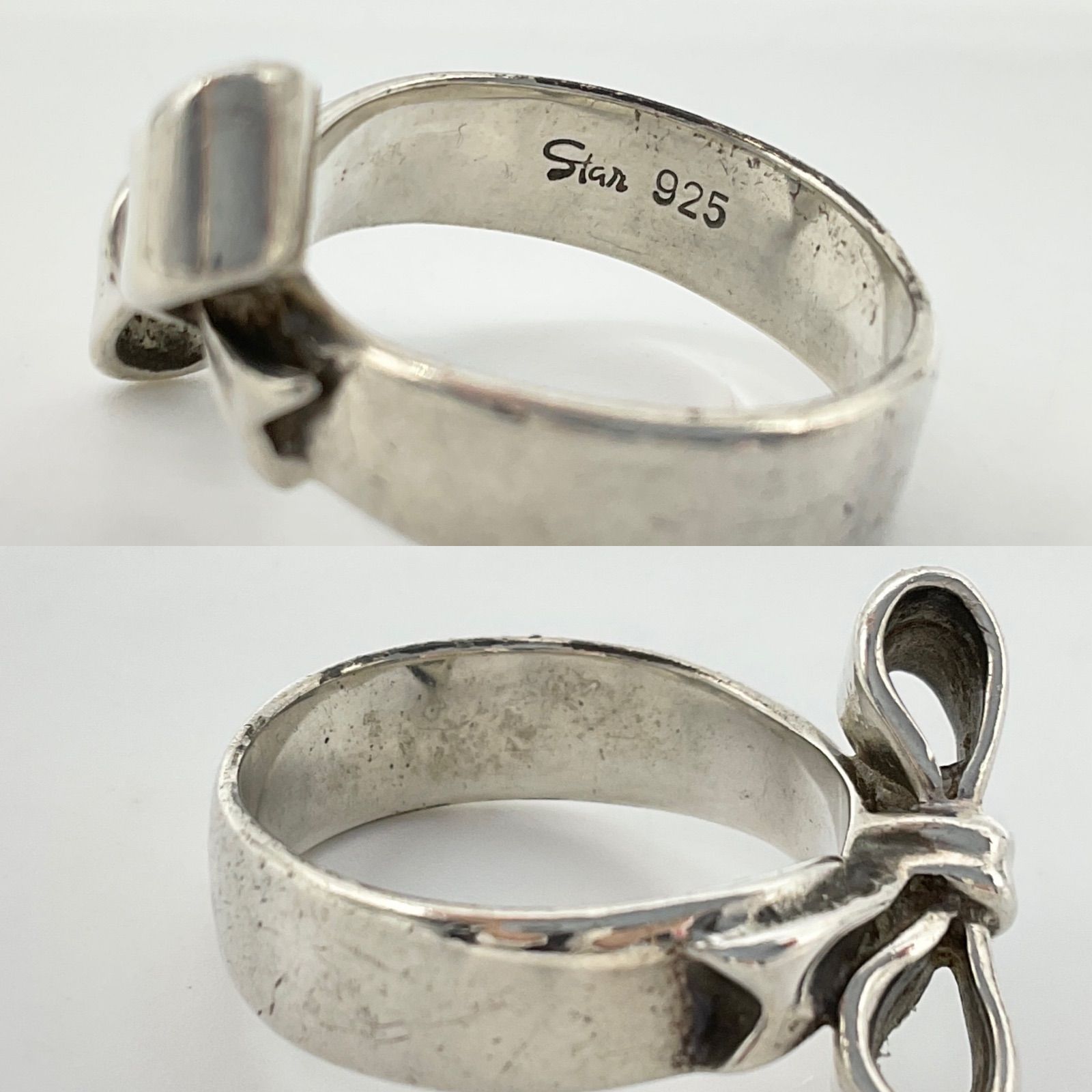 STAR JEWELRY スタージュエリー リボンモチーフ リング 指輪 SV925