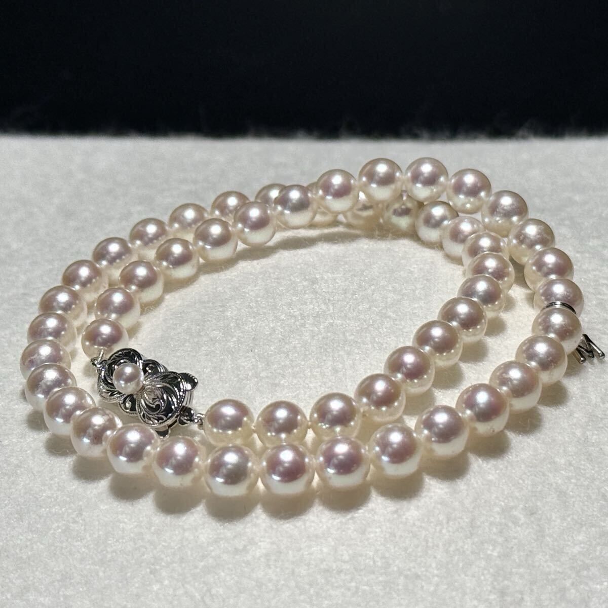 公式 店 MIKIMOTO ミキモト アコヤ パール 真珠 Mチャーム付き