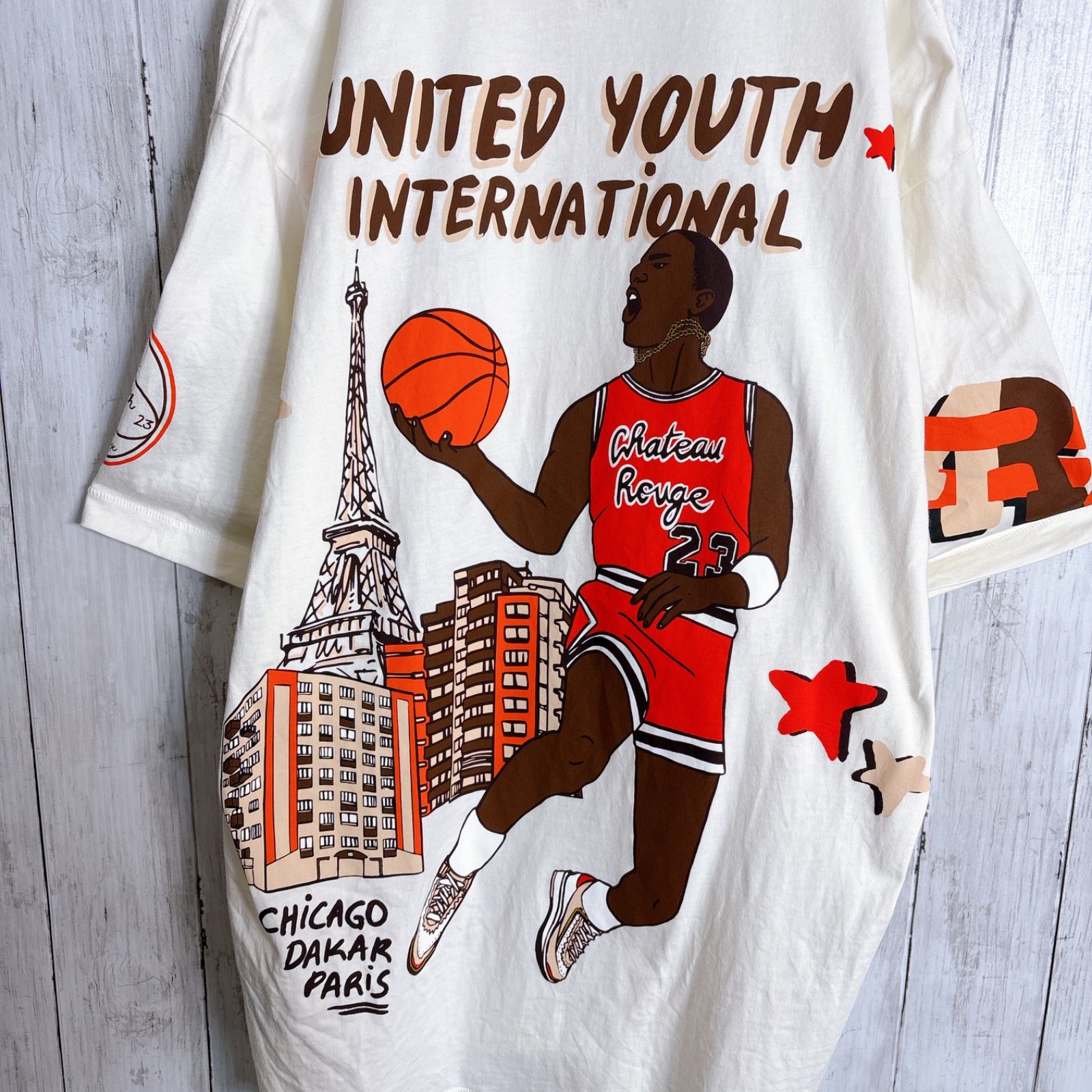 正規品/海外モデル】極美品 ナイキ ジョーダン NIKE JORDAN 総柄 半袖T 