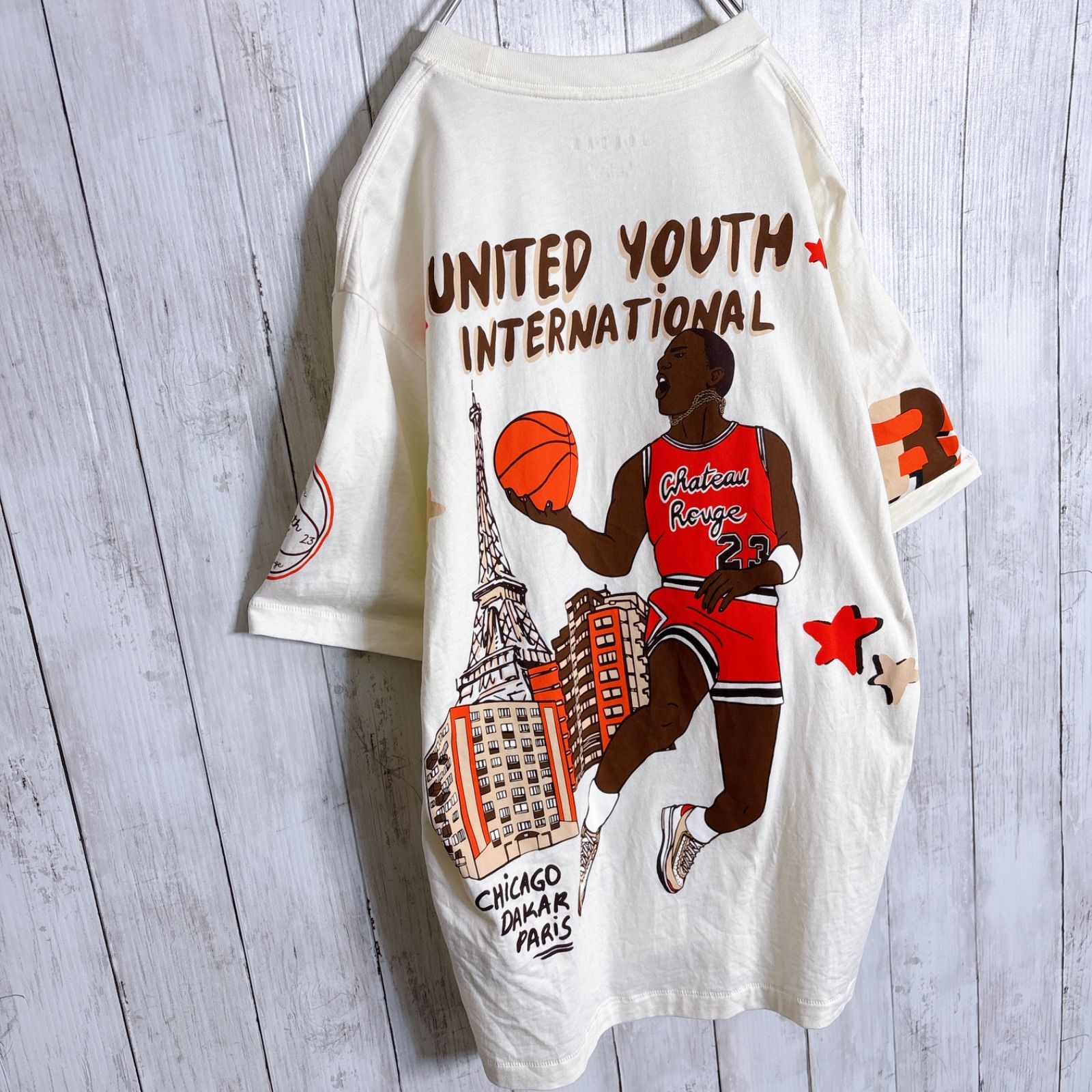 正規品/海外モデル】極美品 ナイキ ジョーダン NIKE JORDAN 総柄 半袖T 