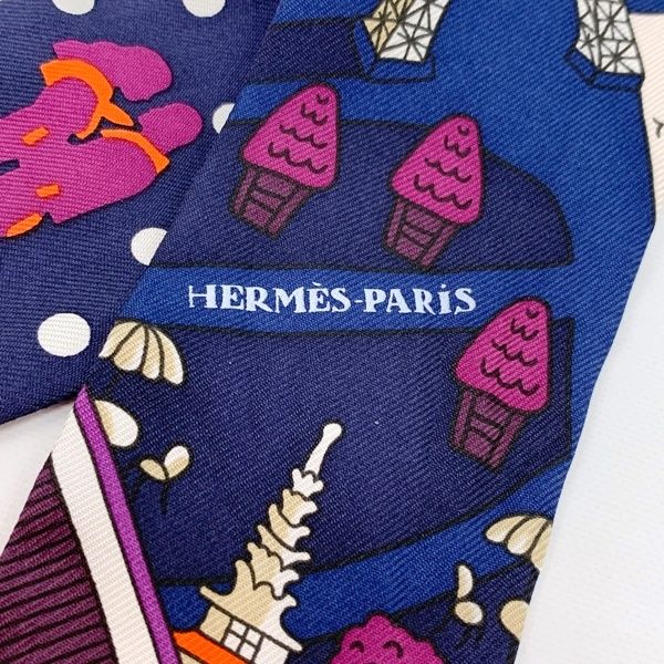 新品未使用】 HERMES 新パリの恋人たち ツイリー パープル 【公式通販】