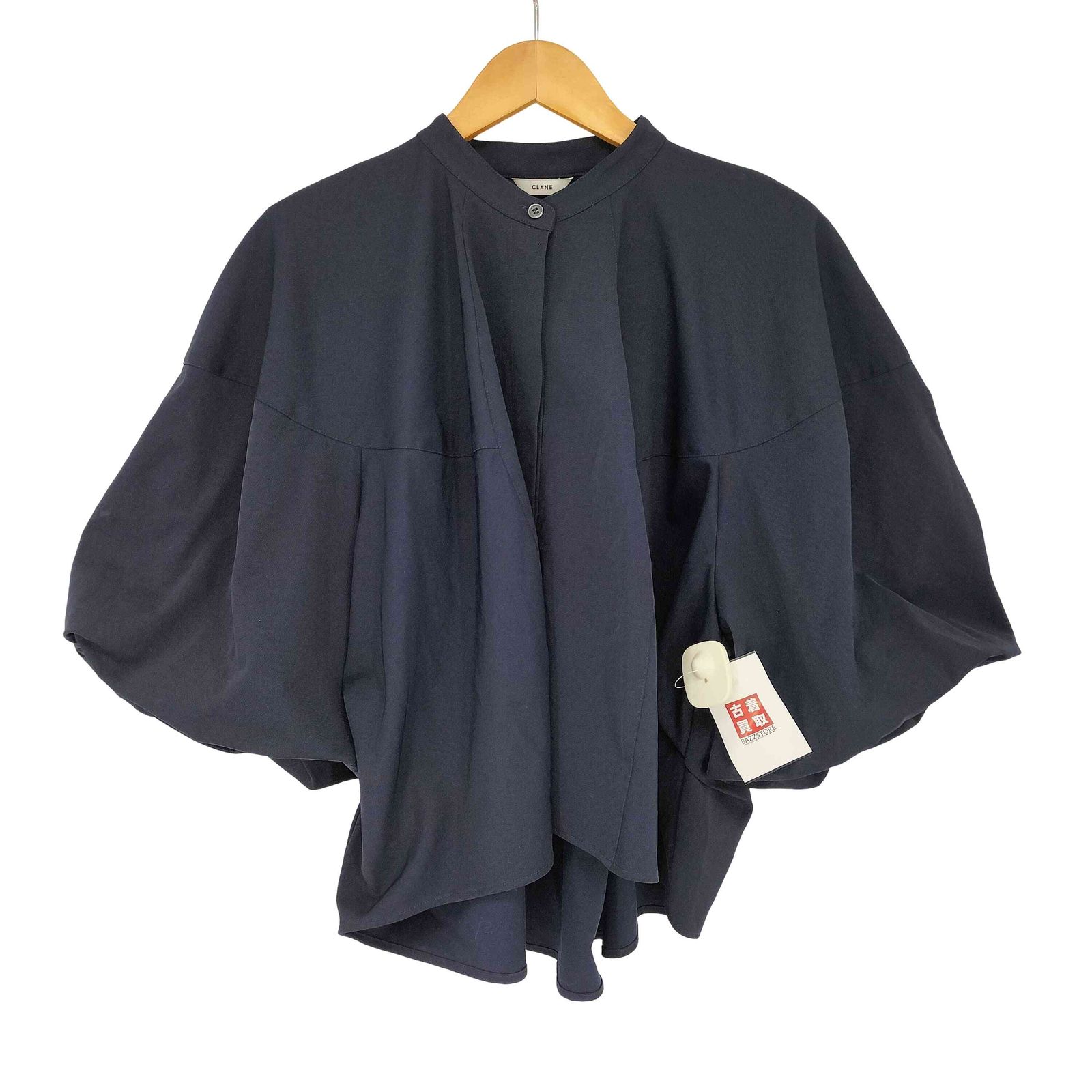 クラネ CLANE VOLUME SELEEVE STAND NECK SHIRT レディース JPN：1