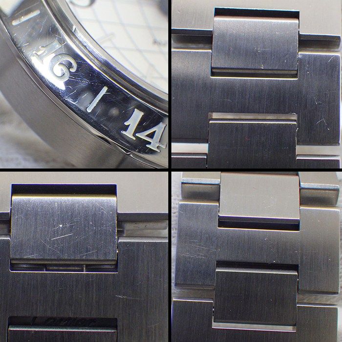 カルティエ Cartier 腕時計 パシャC メリディアン W31078M7 GMT デイト 夜光インデックス 夜光針 グリッド シルバー文字盤 SS 自動巻き 【中古】 カルティエ Cartier 腕時計 パシャC メリディアン GMT W31078M7 デイト