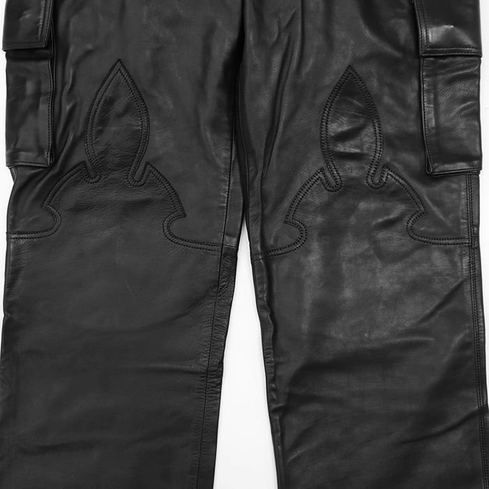 美品】CHROME HEARTS クロムハーツ レザーパンツ サイズ 30 メンズ