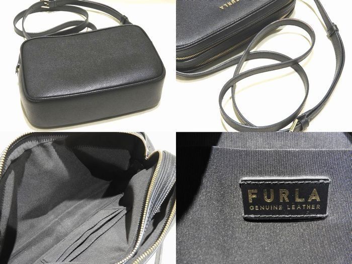 ✨美品✨ FURLA フルラ　リリー　Lili カメラバッグ　ショルダーバッグ FURLA フルラ LILLI リリー ショルダーバッグ カメラバッグ 黒