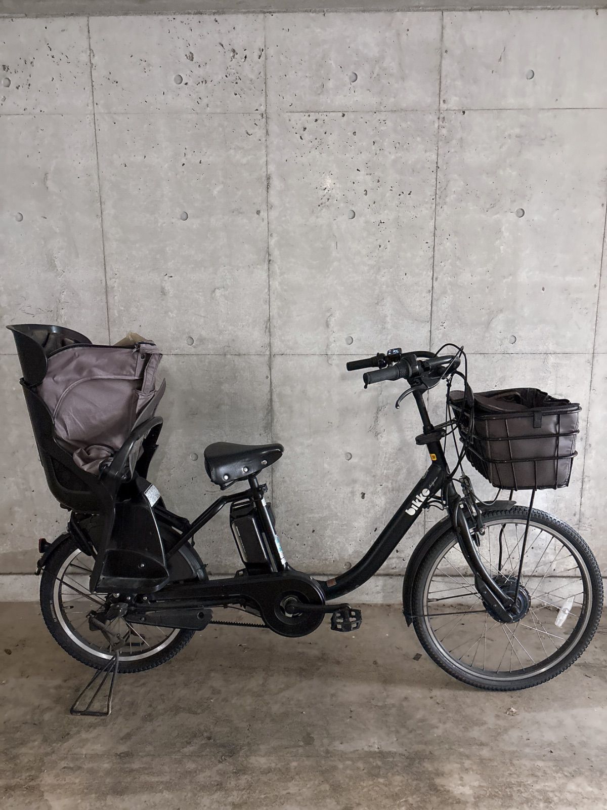 美品・限定カラー】bikke MOB dd マットブラック 子乗せ電動自転車 