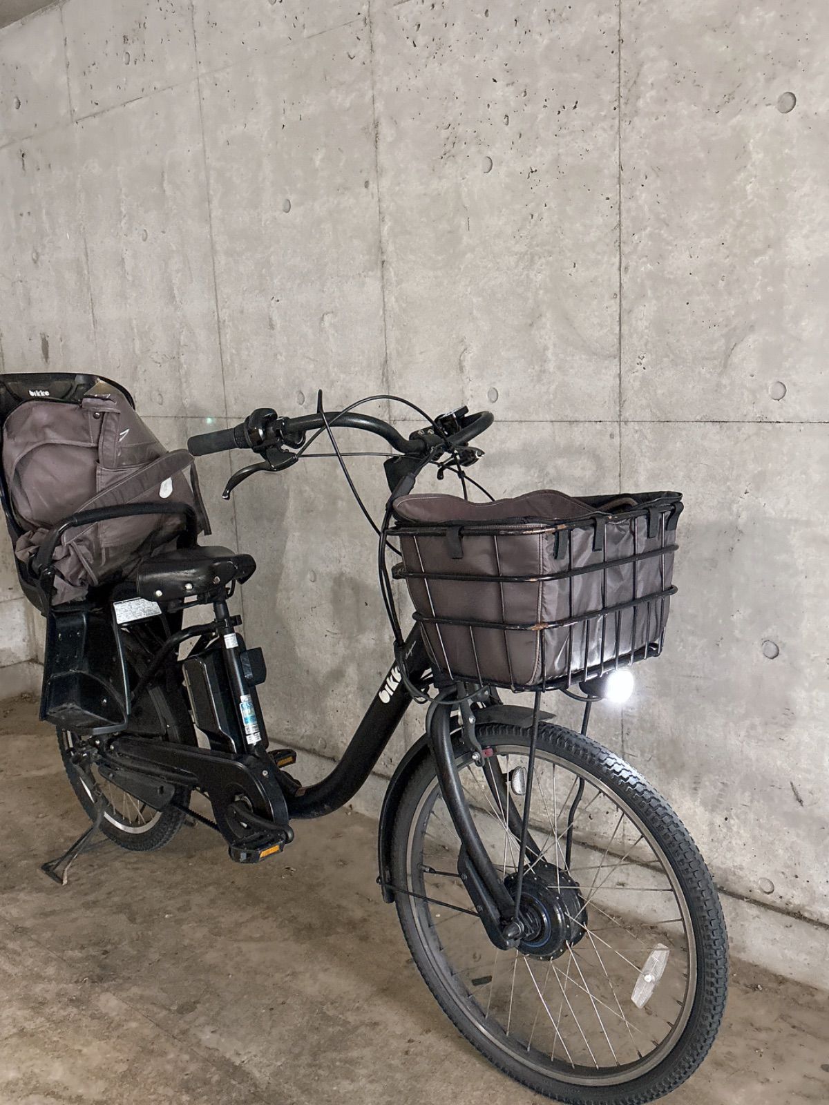 美品・限定カラー】bikke MOB dd マットブラック 子乗せ電動自転車 