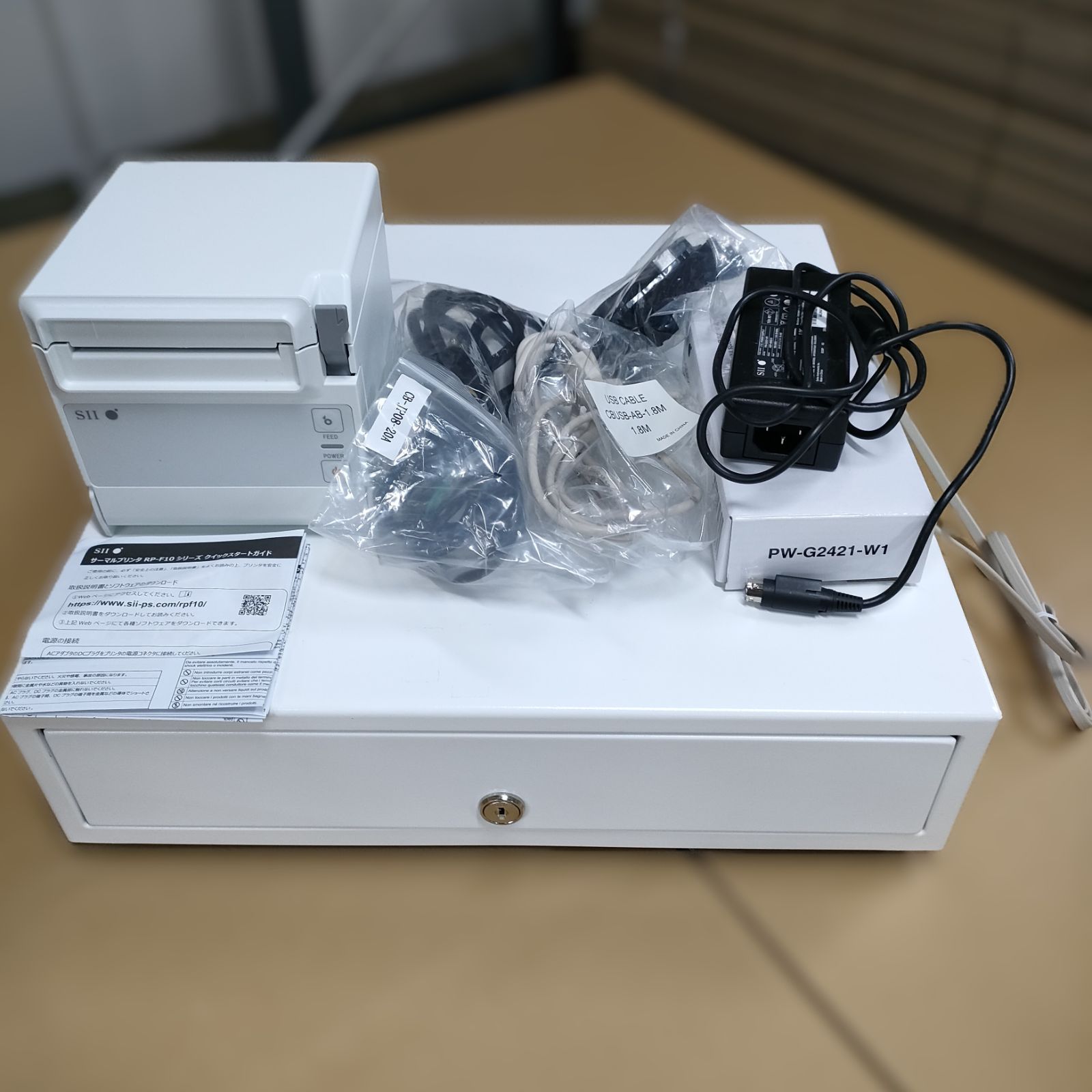 美品】SII RP-F10 サーマルプリンター＋ドロワー - メルカリ
