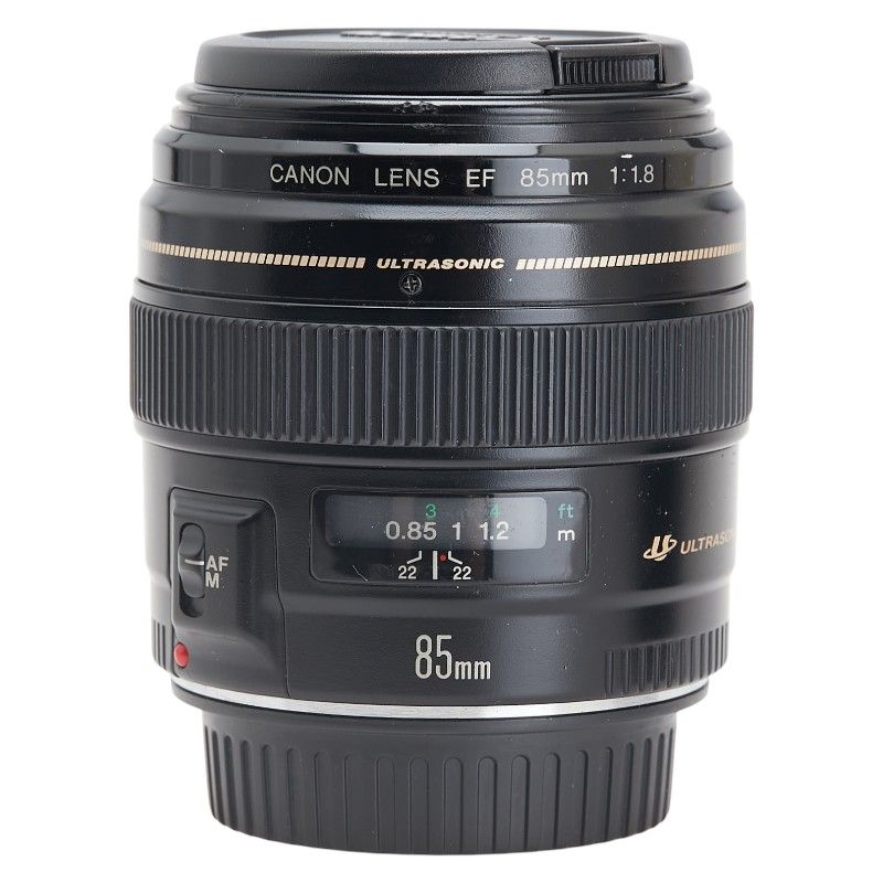 キャノン ET-65 II EF 85mm 1:1.8 単焦点レンズ 中望遠 ブラック