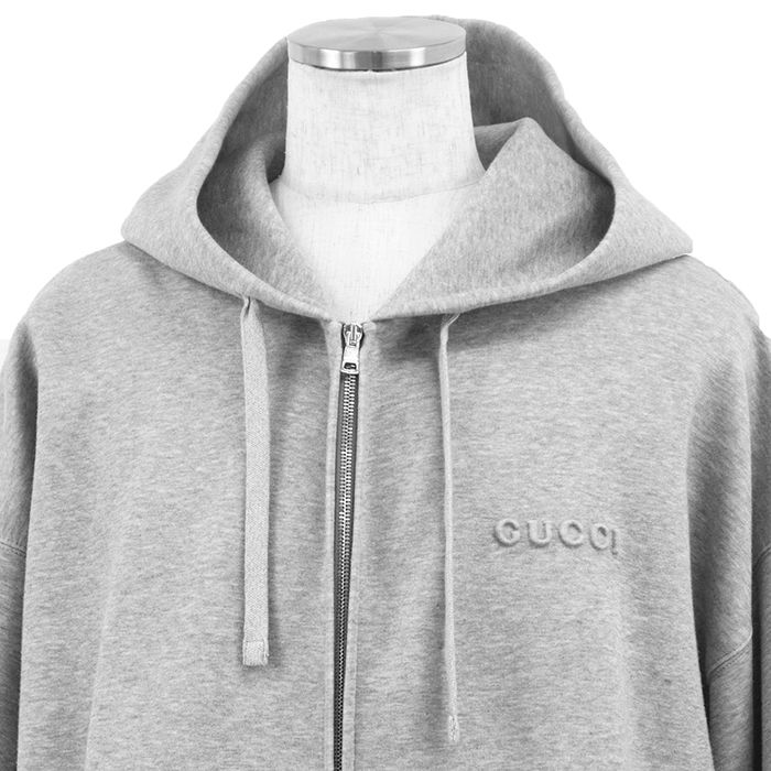 極美品】GUCCI グッチ スウェット サイズ XL メンズ ジップアップ ロゴ