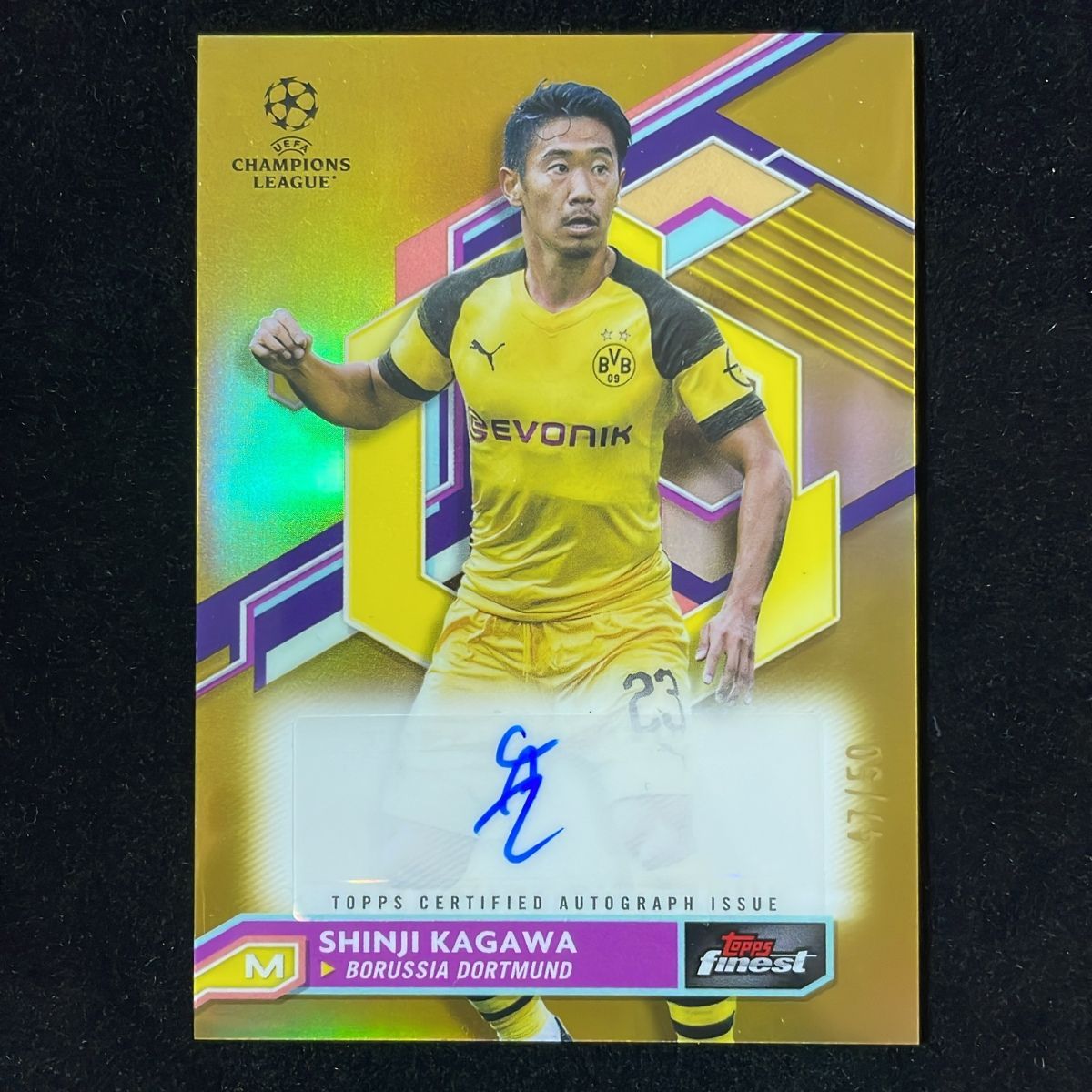 50枚限定】香川真司 Shinji Kagawa Topps Finest UEFA 2022-23 /50