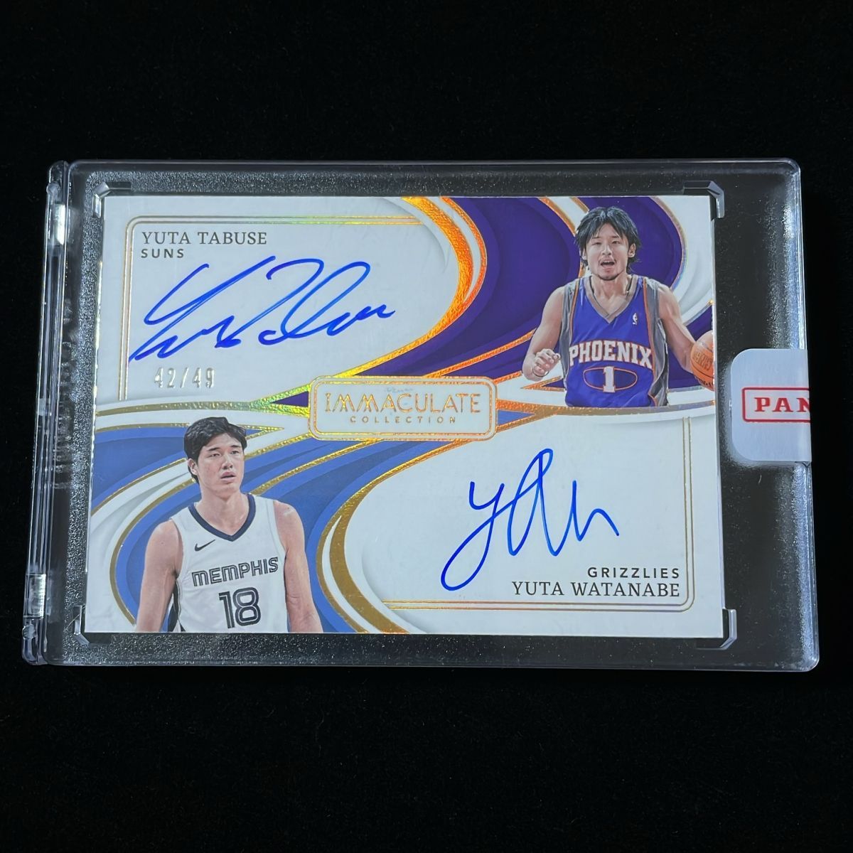田臥勇太 渡邊雄太 Tabuse Yuta Watanabe Yuta Panini Immaculate 2023 