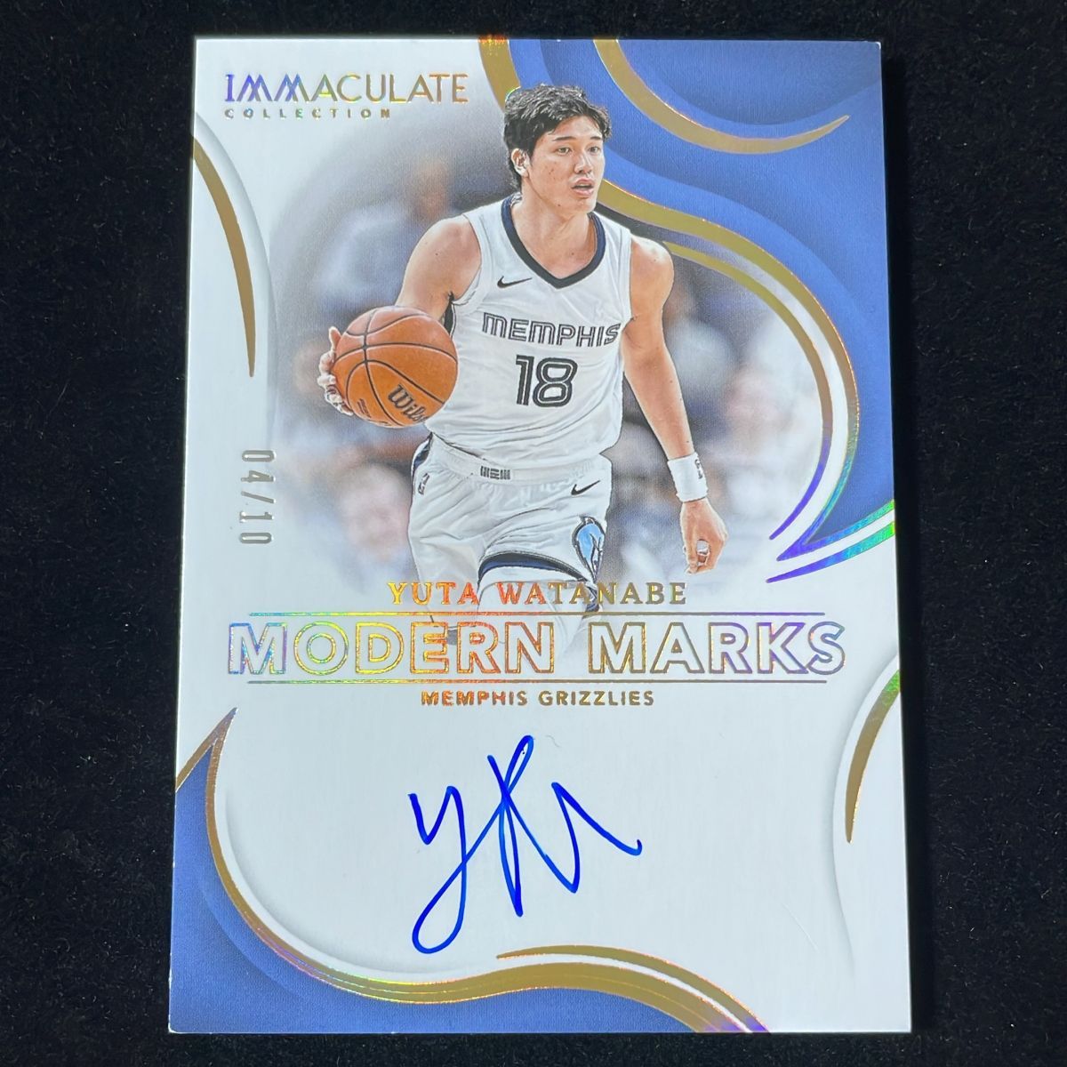iPhoneケース(渡邊雄太サイン入り) 渡邊雄太 Watanabe Yuta Panini Immaculate 2024-25 /99 Auto サイン
