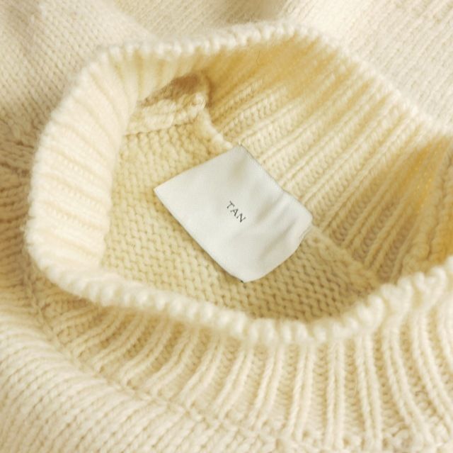 タン TAN 22AW JAQUARD ニット セーター 長袖 F オフホワイト タン TAN 22AW PAINTING JAQUARD PULLOVER ニット セーター 長袖 F