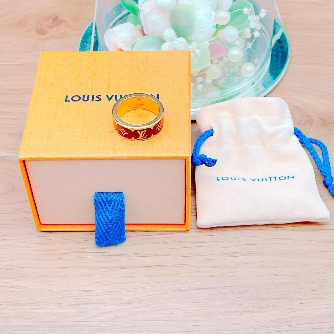 ◇ルイヴィトン◇LOUIS VUITTON M1568M ナノグラム エナメル リング ◇ルイヴィトン◇LOUIS VUITTON M1568M ナノグラム エナメル リング