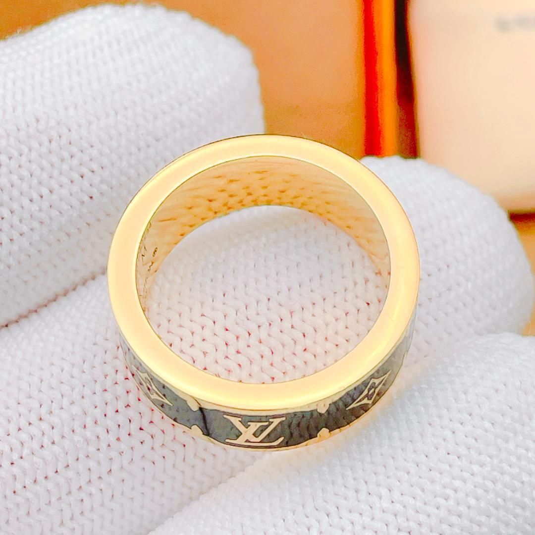 ◇ルイヴィトン◇LOUIS VUITTON M1568M ナノグラム エナメル リング