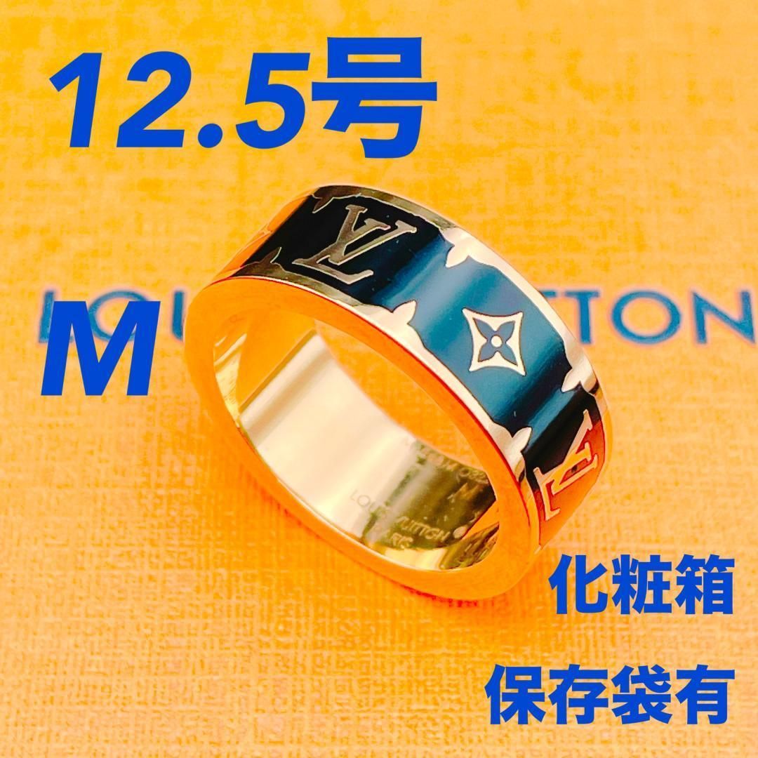 ◇ルイヴィトン◇LOUIS VUITTON M1568M ナノグラム エナメル リング ◇ルイヴィトン◇LOUIS VUITTON M1568M ナノグラム エナメル リング